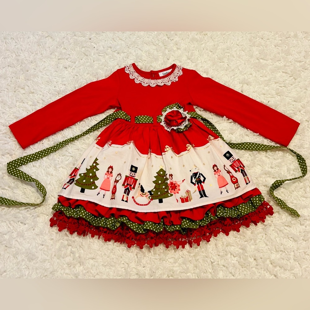 Counting Daisies Girls Christmas Nutcracker Dress